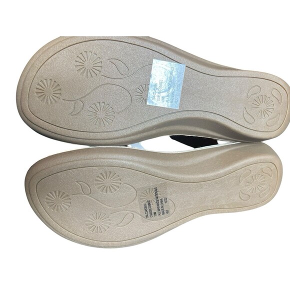 White Mountain Comate Women's Thong Sandals 11W Yellow  Spring Beach‎ Rhinestone - Picture 6 of 9